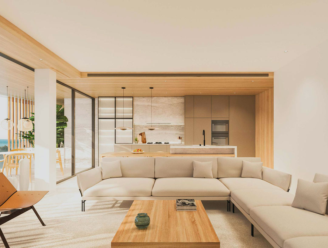 living room with modern furniture
